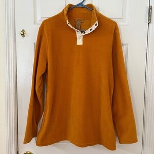 Wrangler yellow mustard pullover fleece